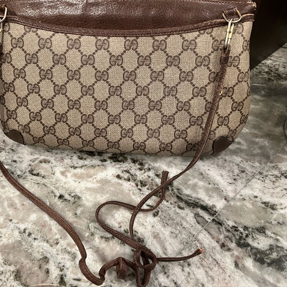 Gucci Ophidia Sherry Line Monogram Vintage Clutch Crossbody Bag Authentic - Picture 4 of 5